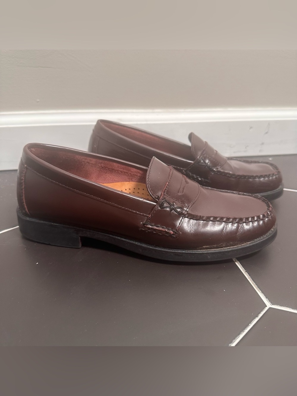 Bass weejuns oxblood Leather Penny Loafers Katherine women’s
